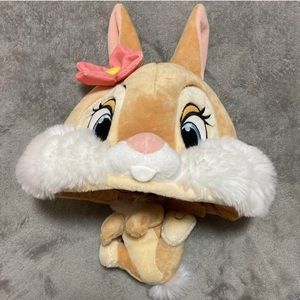 Tokyo Disney Resort Miss Bunny Fan Cap -pink flowers- limited edition- like new